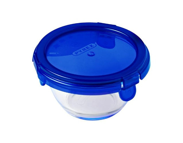 Pyrex - Cook & Go Schaal Rond met Deksel 200 ml Set van 5 Stuks