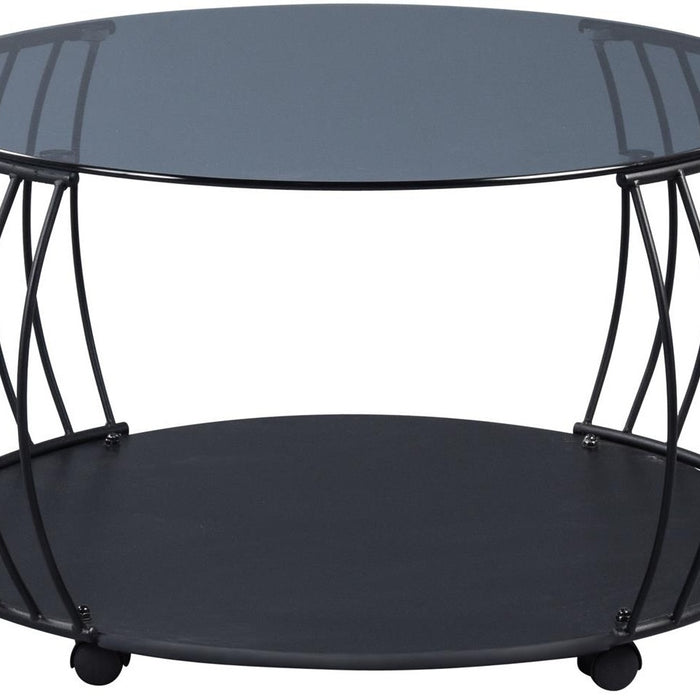 M2 Kollektion Shangai Glazen Salontafel Ø80 cm