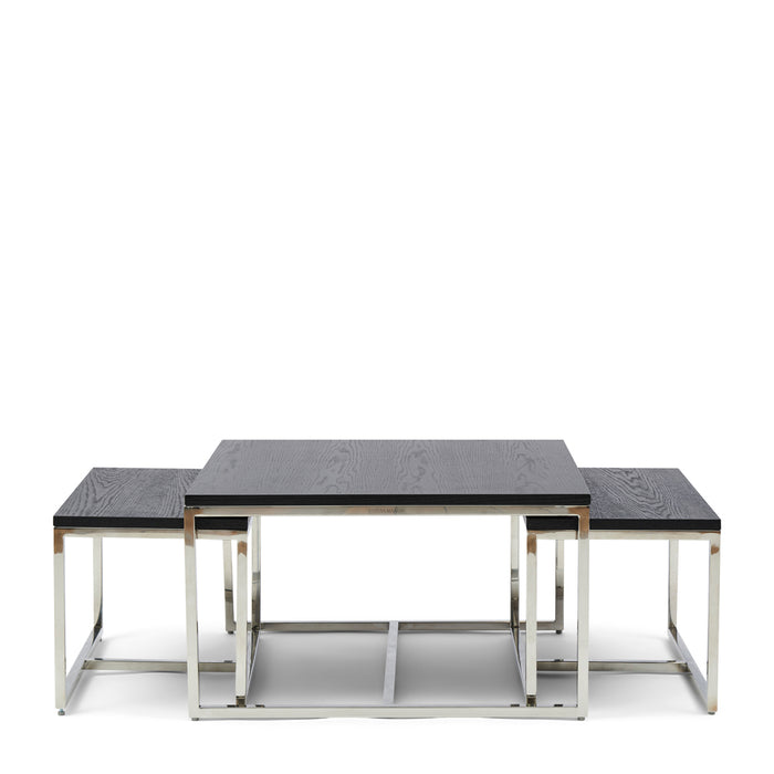Riviera Maison Nomad Square Coffee Table S|3 Black