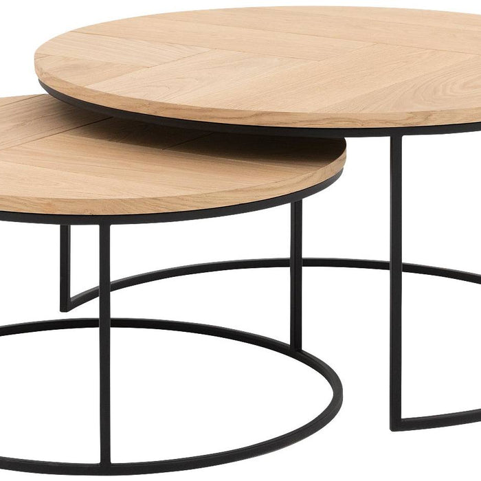 Goossens Salontafel Carte - Visgraat in Eiken olie blank