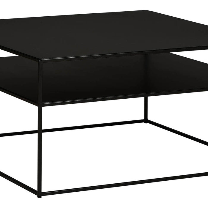 Goossens Salontafel Saar in Poedercoating zwart