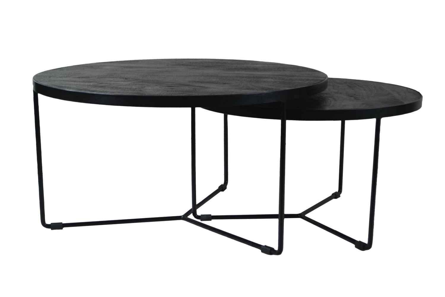 Mister Habitat - The Chelsea-  Salontafelset Van 2 - Mangohout - Zwart