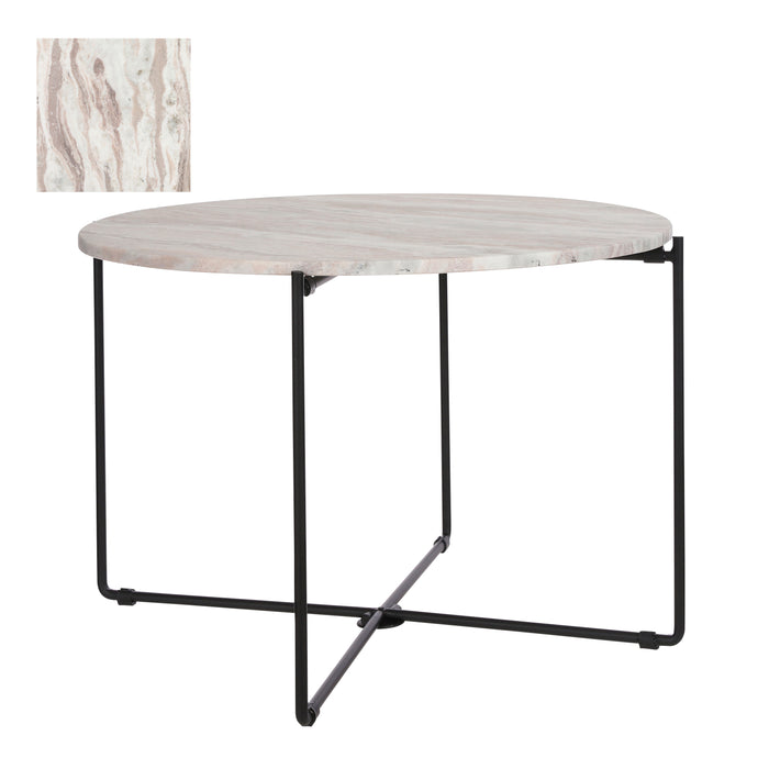 Casa Vivante Liva Bijzettafel - H40 x Ø62 cm - Lichtbruin