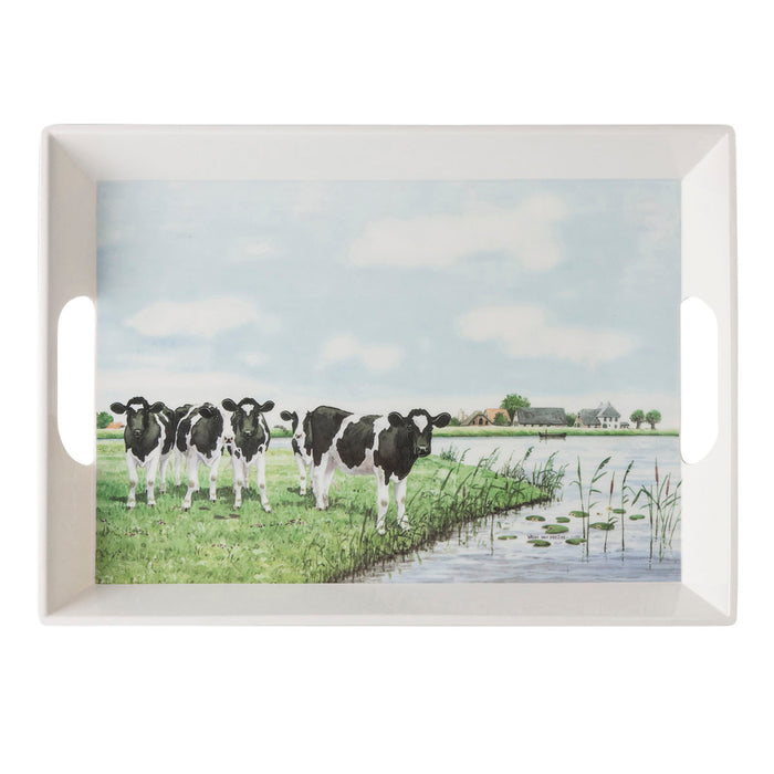 Wiebe van der Zee Dienblad Koe 41x29 cm