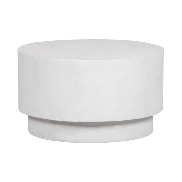 WOOOD Dean Salontafel Medium - Betonlook - Wit - 34x60x60