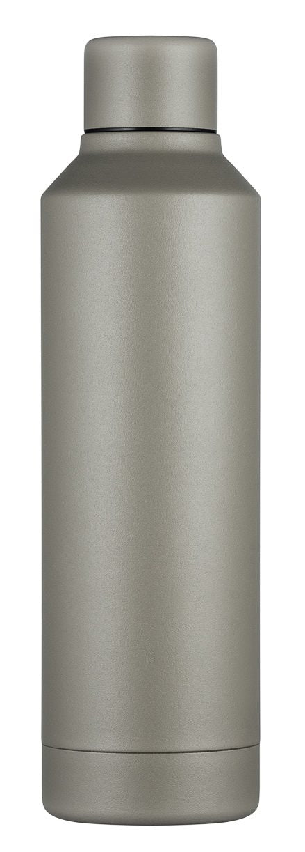 Ecoffee Cup Warm|Koud Dubbelwandig Thermosfles - 500 ml - Grijs