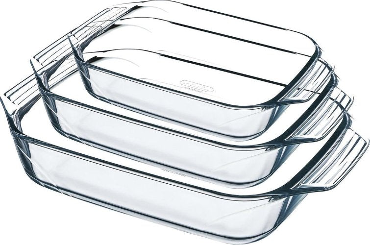 Pyrex - Irresistible Ovenschaal - Set van 3 Stuks - Glas - Pyrex