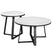Dimehouse Salontafel set van 2 Tanner marmer wit rond