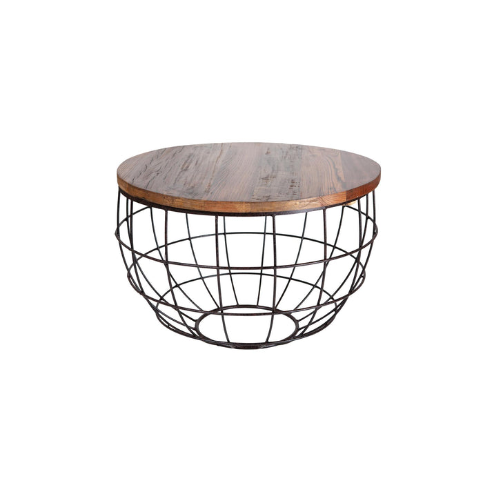 Light & Living Salontafel Divan - Hout Naturel|Zwart - 60x40 cm