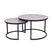 MaximaVida ronde salontafel set Lucca 58 en 45 cm - HPL terrazzo look