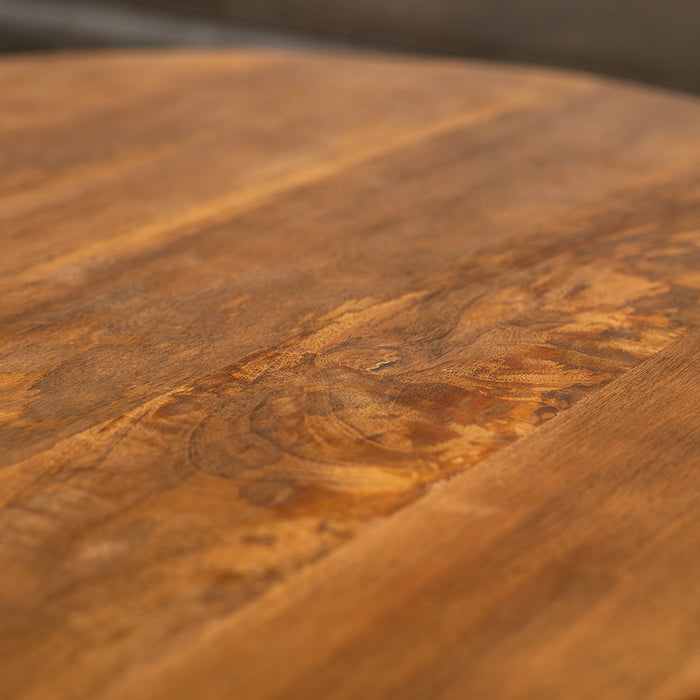 Bronx71 Industriële salontafel set Jessie mangohout (set van 2)  Ø80