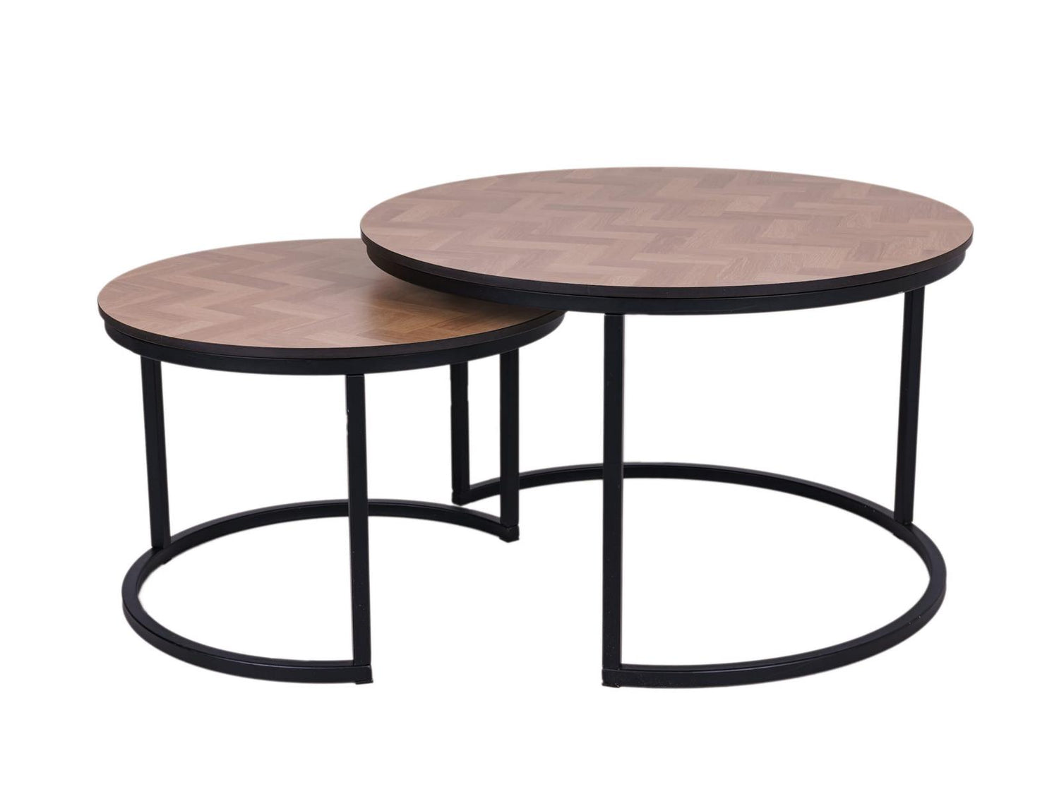 Ronde salontafel set Copenhagen XL 75 en 58 cm