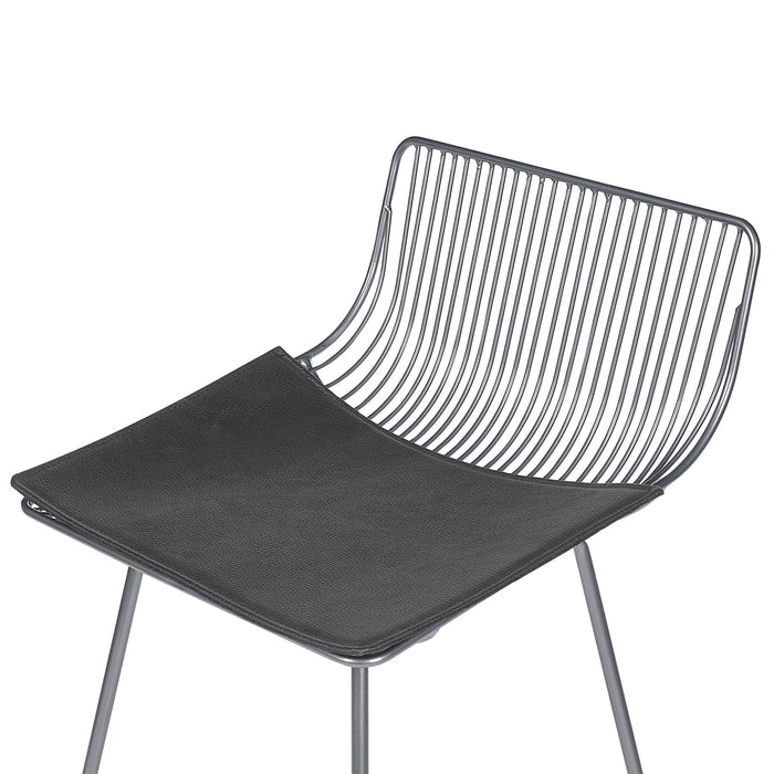 Beliani - FREDONIA - Barkruk set van 2 - Zilver - Metaal