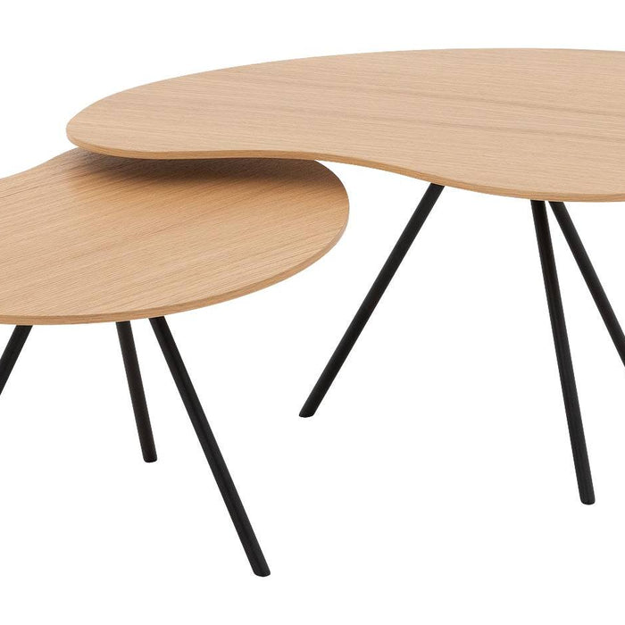 Goossens Salontafel Zyan in Eiken fineer  blank