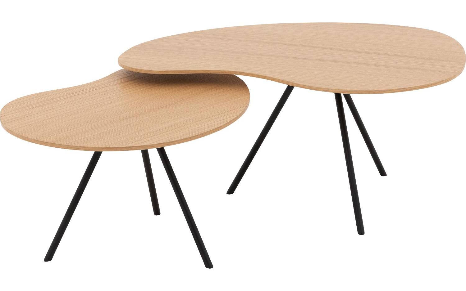 Goossens Salontafel Zyan in Eiken fineer  blank