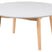 Hioshop Astrid ronde salontafel wit en eiken.