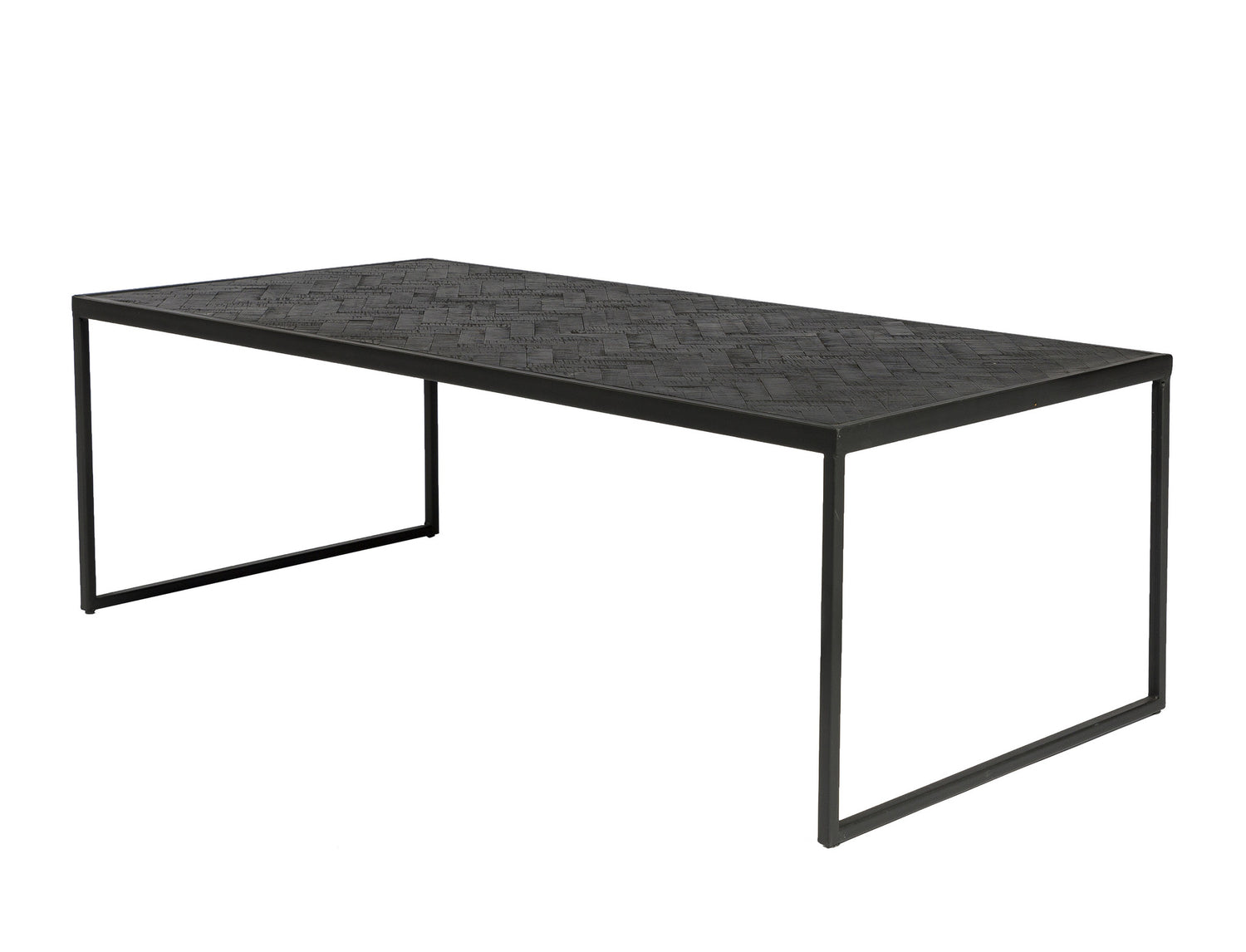 Duverger® Herringbone - Salontafel - rechthoekig - zwart - visgraat pa