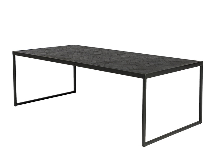 Duverger® Herringbone - Salontafel - rechthoekig - zwart - visgraat pa