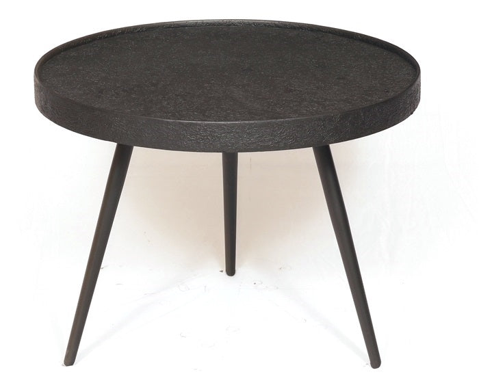 Homestylingshop Zwarte salontafel - salontafel rond - bijzettafel 58 …