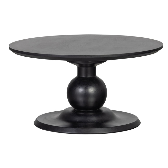 WOOOD Blanco Salontafel - Mangohout - Zwart - 37x68x68