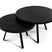 Duverger Blackened - Salontafels - set van 2 - rond - acacia - zwart