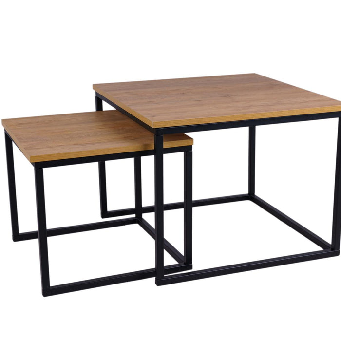 Vierkante salontafel set Kiev XL 60 cm