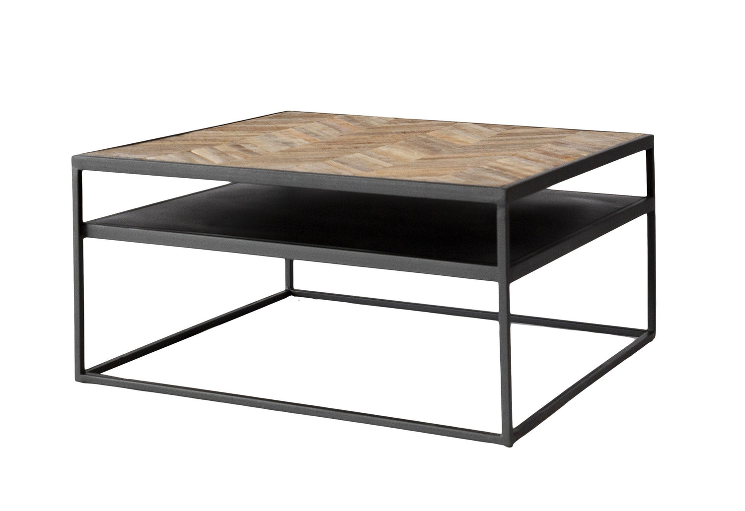 Duverger® Herringbone - Salontafel - vierkant - Havana bruin - visgraa