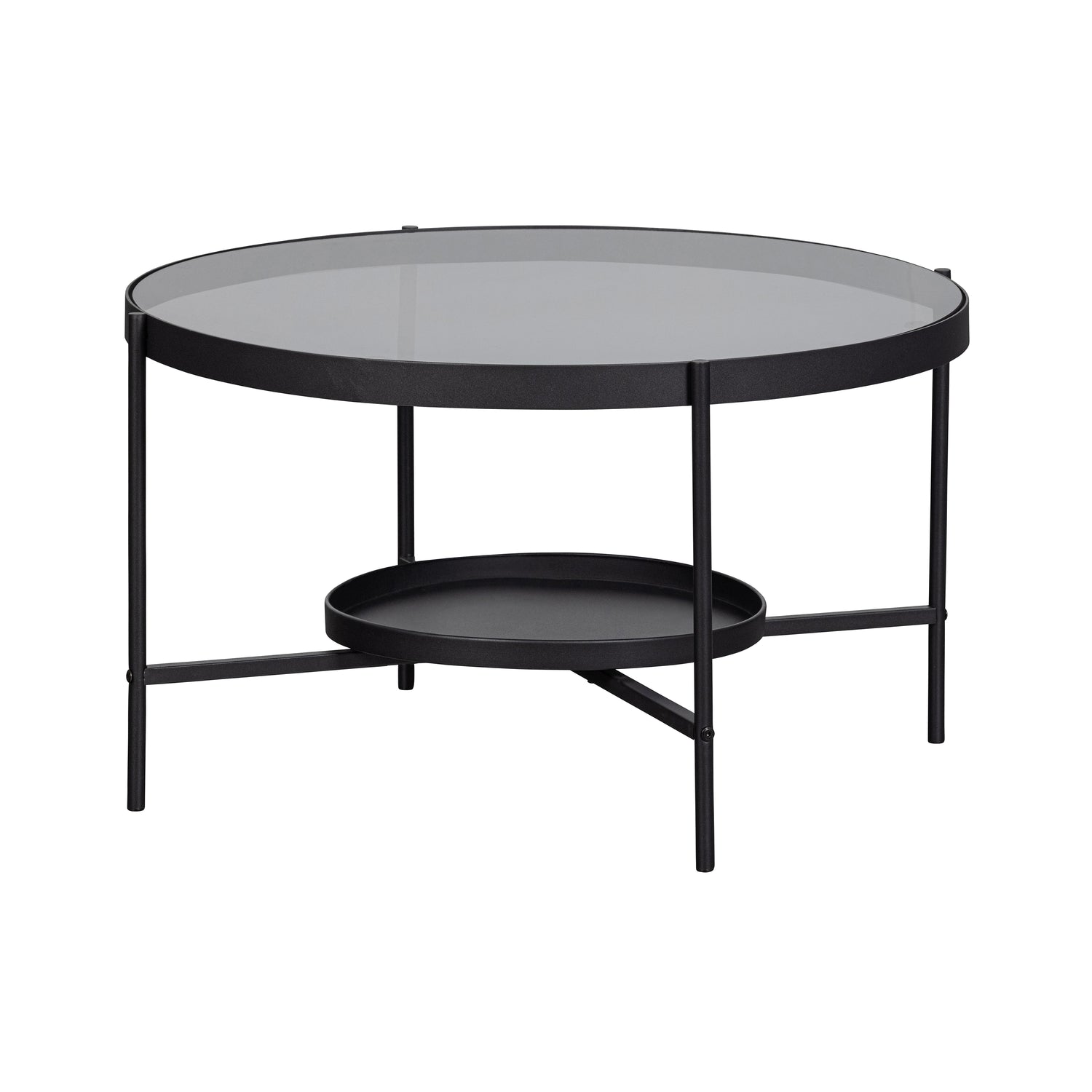 WOOOD Salontafel Jitske - Metaal - Zwart - 46x80x80