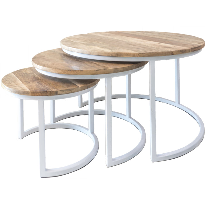 Home67 - Salontafel Bart Wit - Set van 3