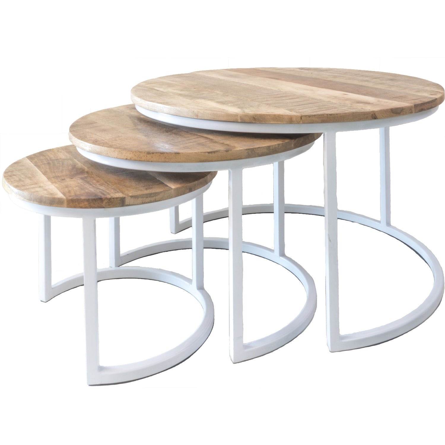 Home67 - Salontafel Bart Wit - Set van 3