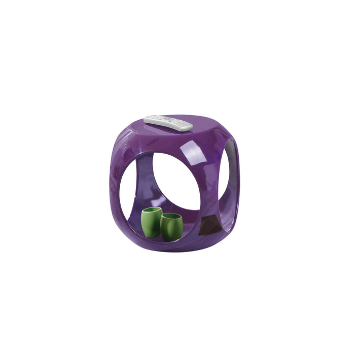 Hioshop Nonla salontafel hoektafel paars hoogglans.