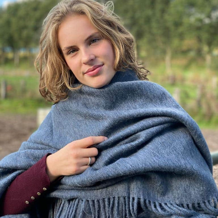 Chill-Dept. - Santa Cruz Alpacawol Plaid Silver Grey