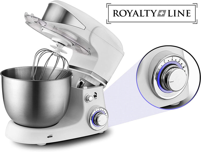 Royalty Line Keukenmachine - keukenrobot - (4.5 L) - 1600W - Silver
