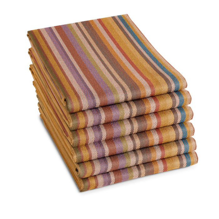 DDDDD theedoek Over the Rainbow- 60x65cm - Terra - 6 stuks