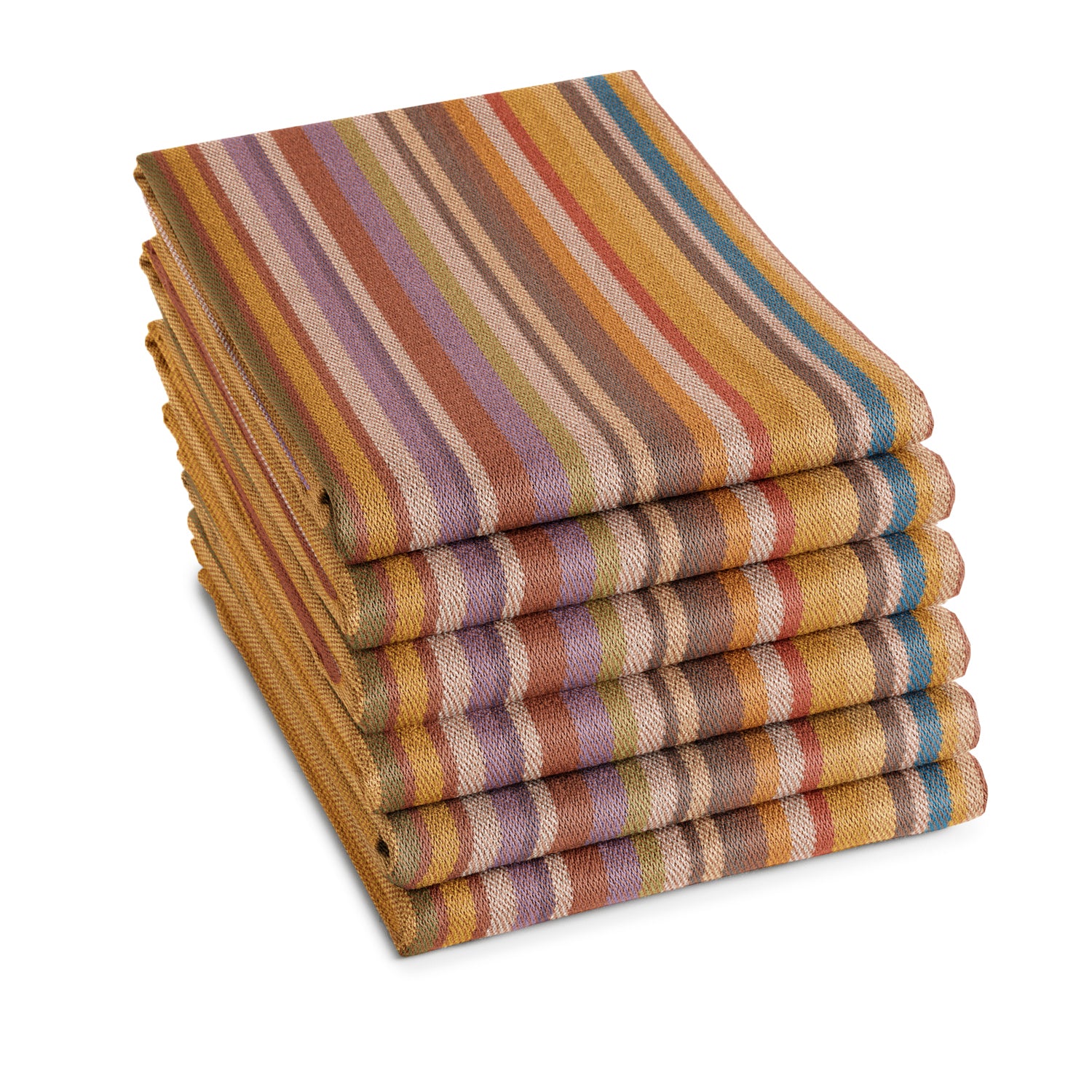 DDDDD theedoek Over the Rainbow- 60x65cm - Terra - 6 stuks