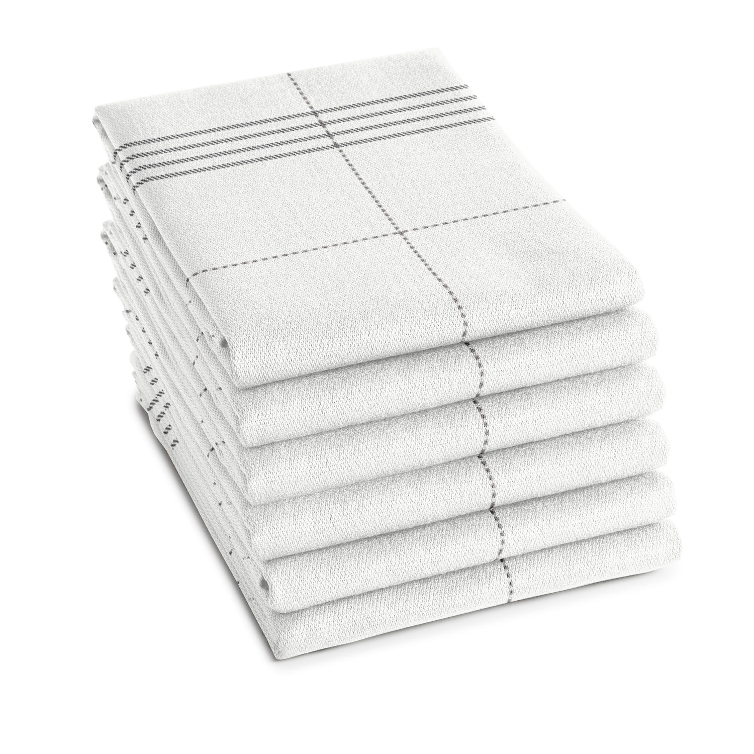 DDDDD theedoek Organic Morvan -  - Bio Katoen - 60x65cm - Wit - 6