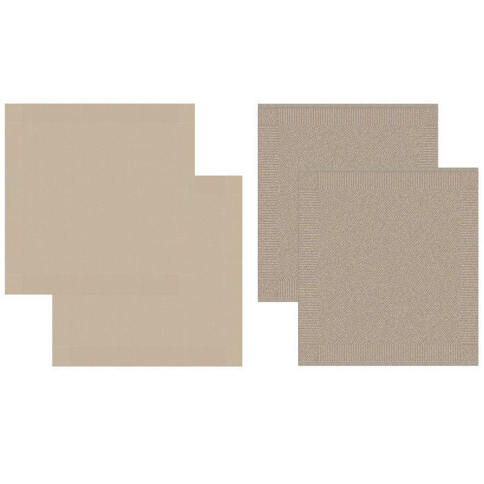 DDDDD 2x theedoek + 2x keukendoek Cisis - Amandel