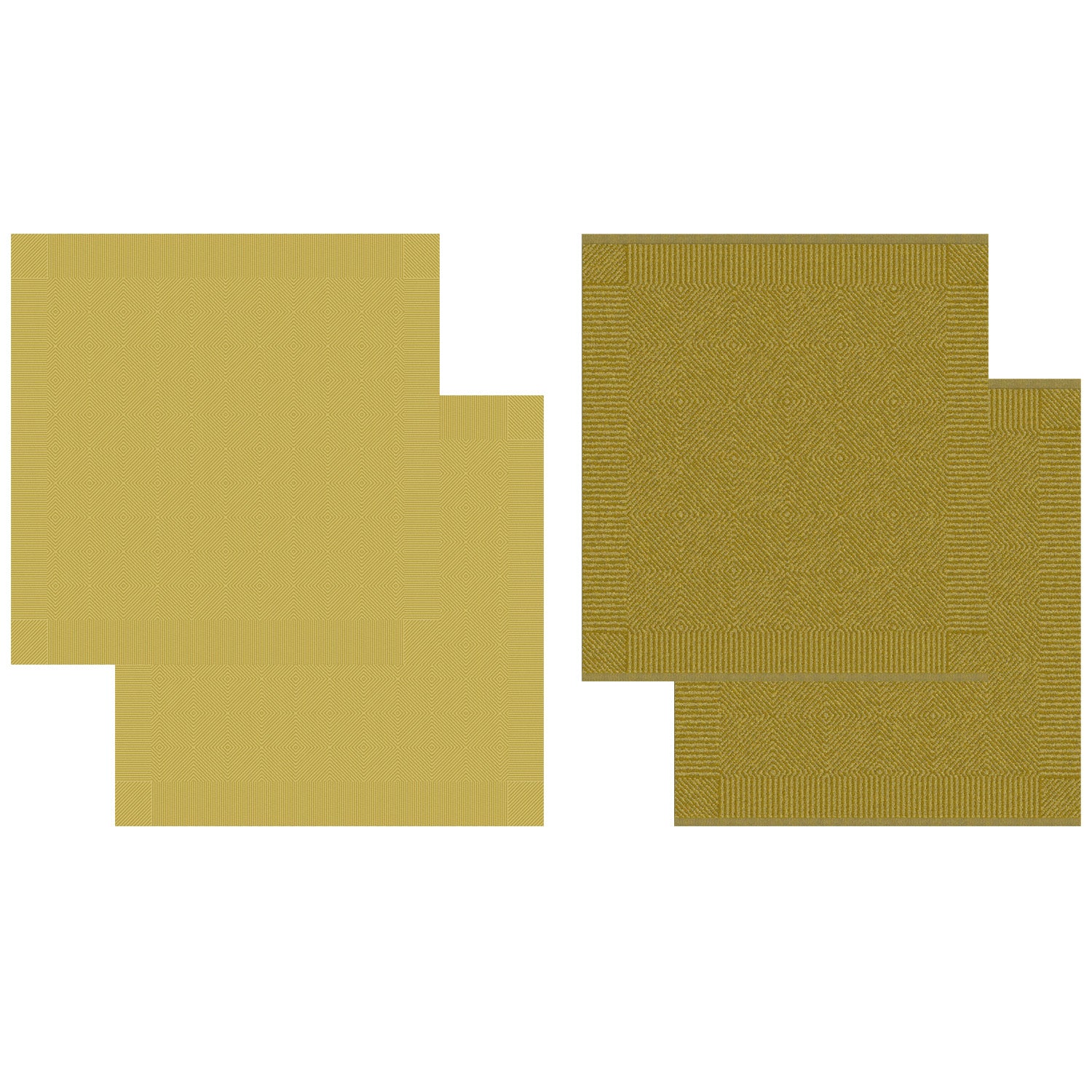 DDDDD 2x theedoek + 2x keukendoek Cisis - Saffron