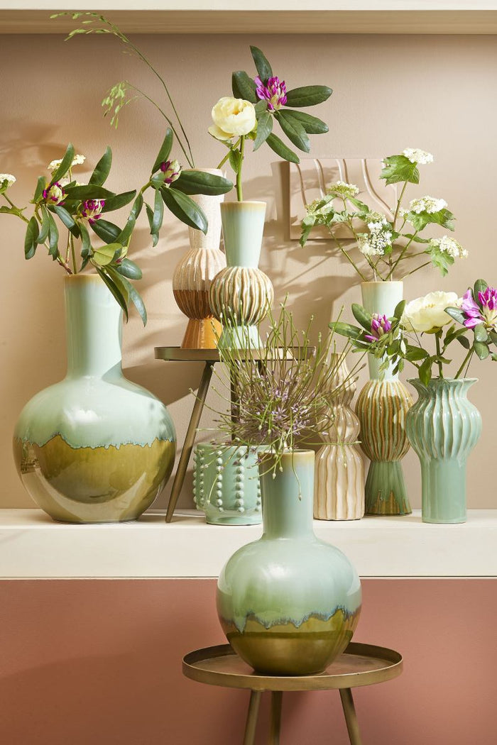 Mica Decorations Holm Vaas H 52 cm - Groen