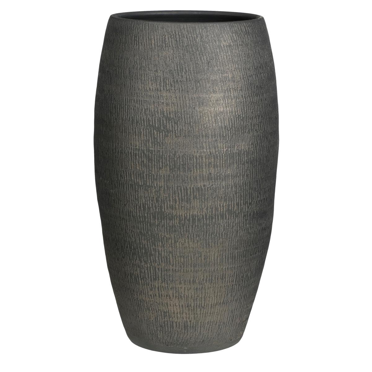 Mica Decorations Morgan Vaas - 39x39x70 cm - Terracotta - Donkergrijs