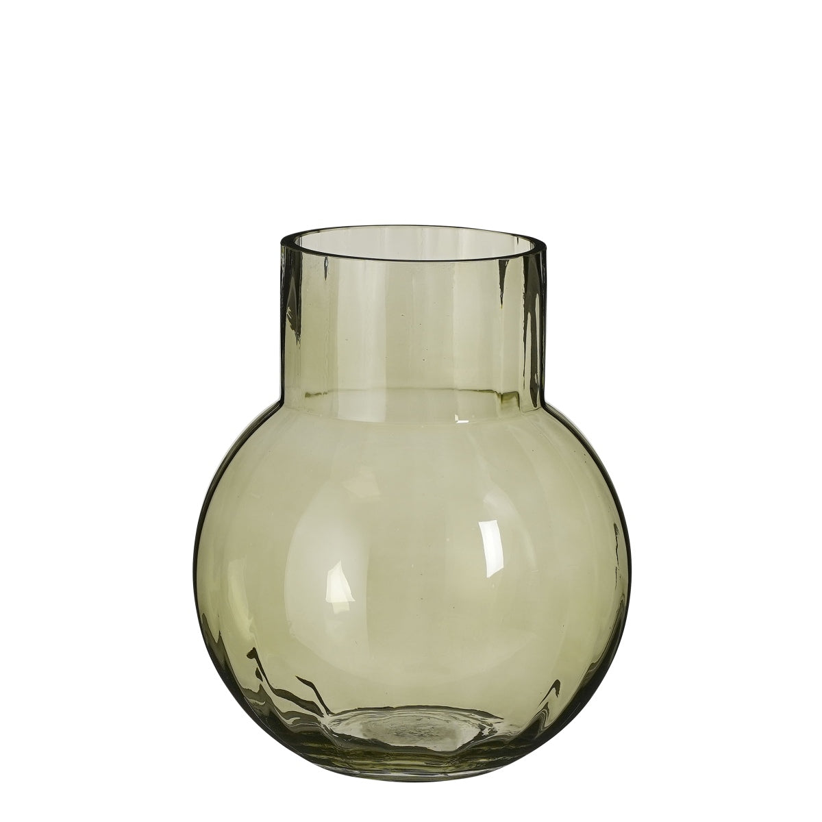 Mica Decorations Jay Vaas - 20x20x23 cm - Glas - Lichtgroen