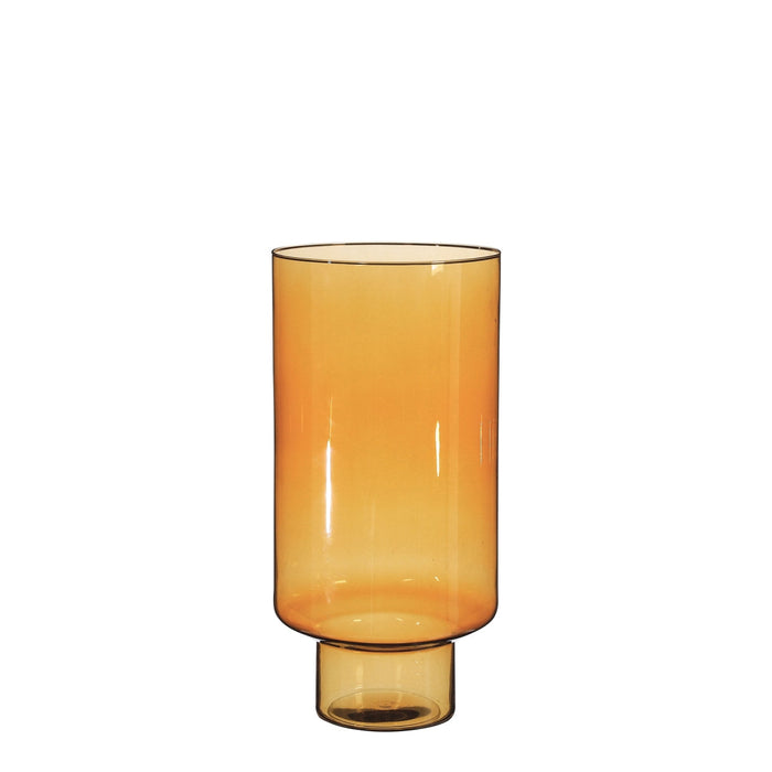 Mica Decorations Fallon Vaas - 24x24x50 cm - recycled Glas - Bruin