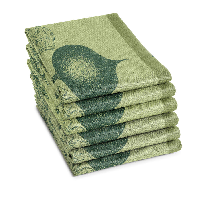 DDDDD theedoek Greens - 60x65cm - Groen - 6 stuks