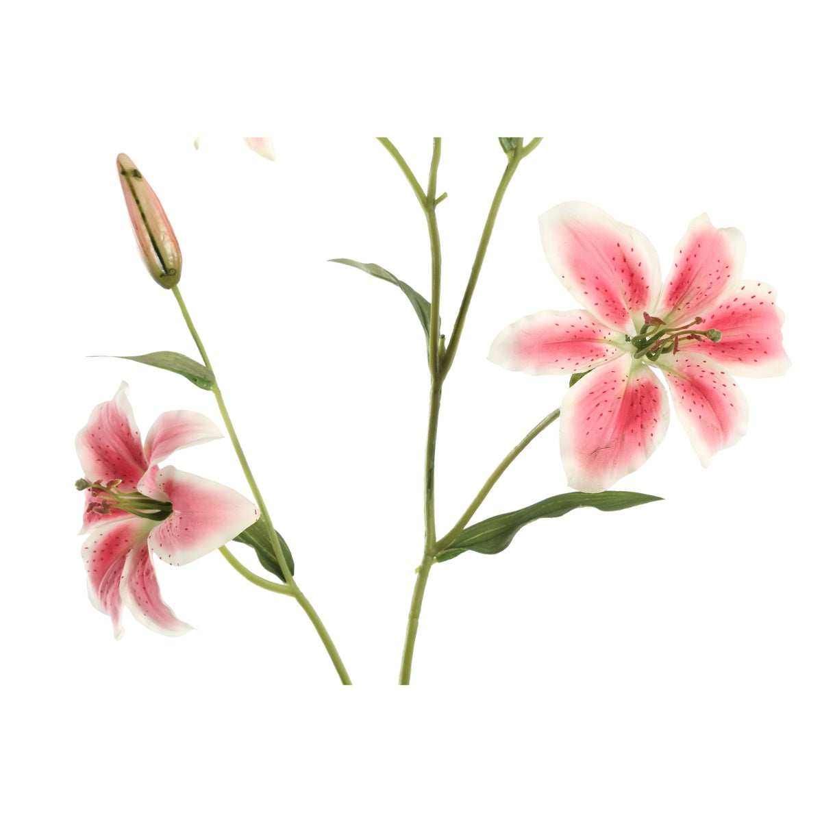 PTMD Lelie Kunstbloem - 115 x 30 x 114 cm  - Kunststof - Roze