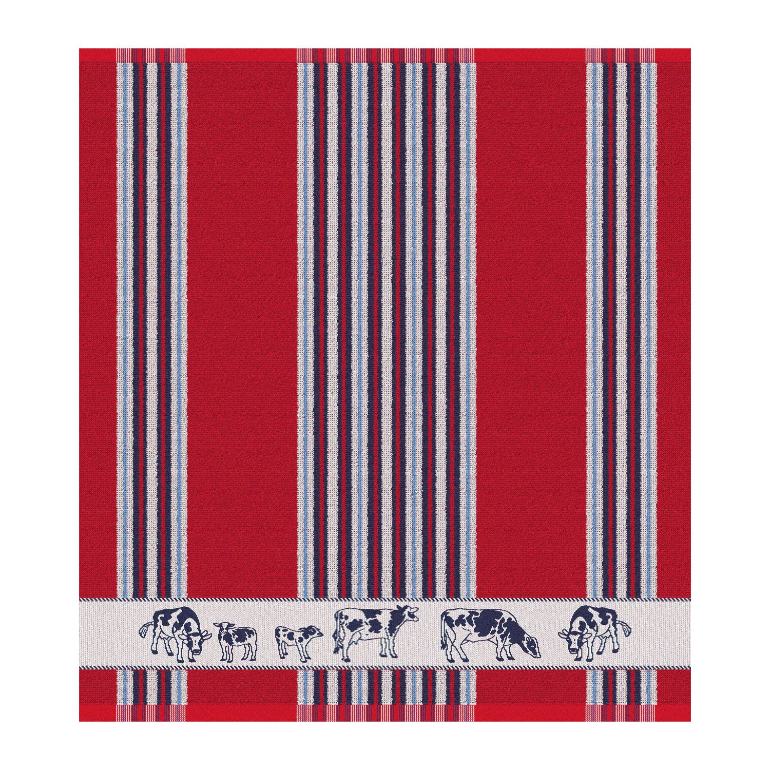 DDDDD keukendoek Friesian - 50x55cm - Rood - 6 stuks