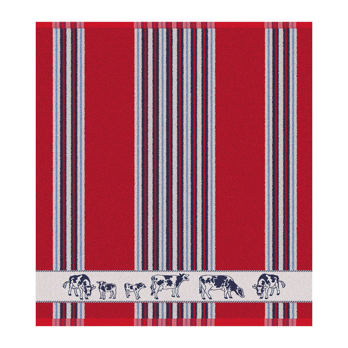 DDDDD keukendoek Friesian - 50x55cm - Rood - 6 stuks