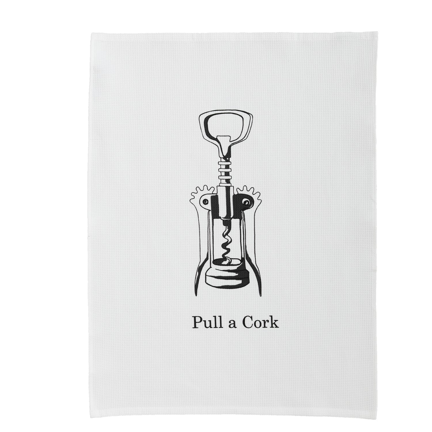 DDDDD theedoek Pull a Cork - 50x70cm - Wit - 6 stuks