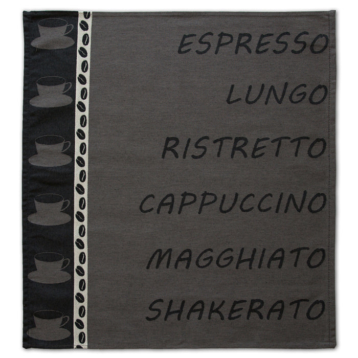 DDDDD theedoek Ristretto- 60x65cm - Antraciet - 6 stuks