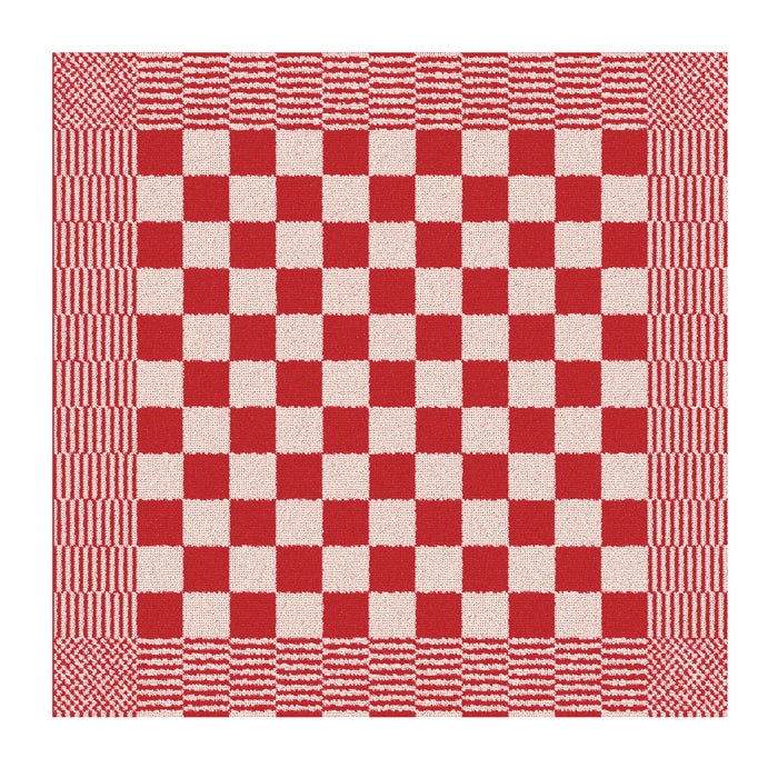 DDDDD keukendoek Barbecue - 50x55cm - Rood geruit - 6 stuks