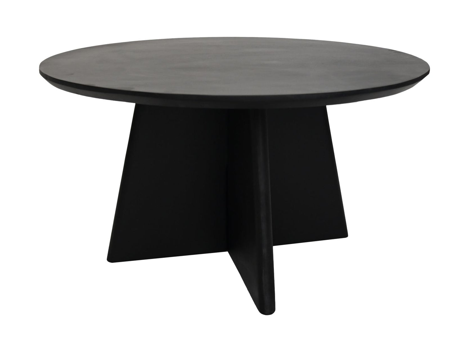 HSM - HSM Collection-Ronde Salontafel Kruispoot-80x80x45-Zwart-Mango